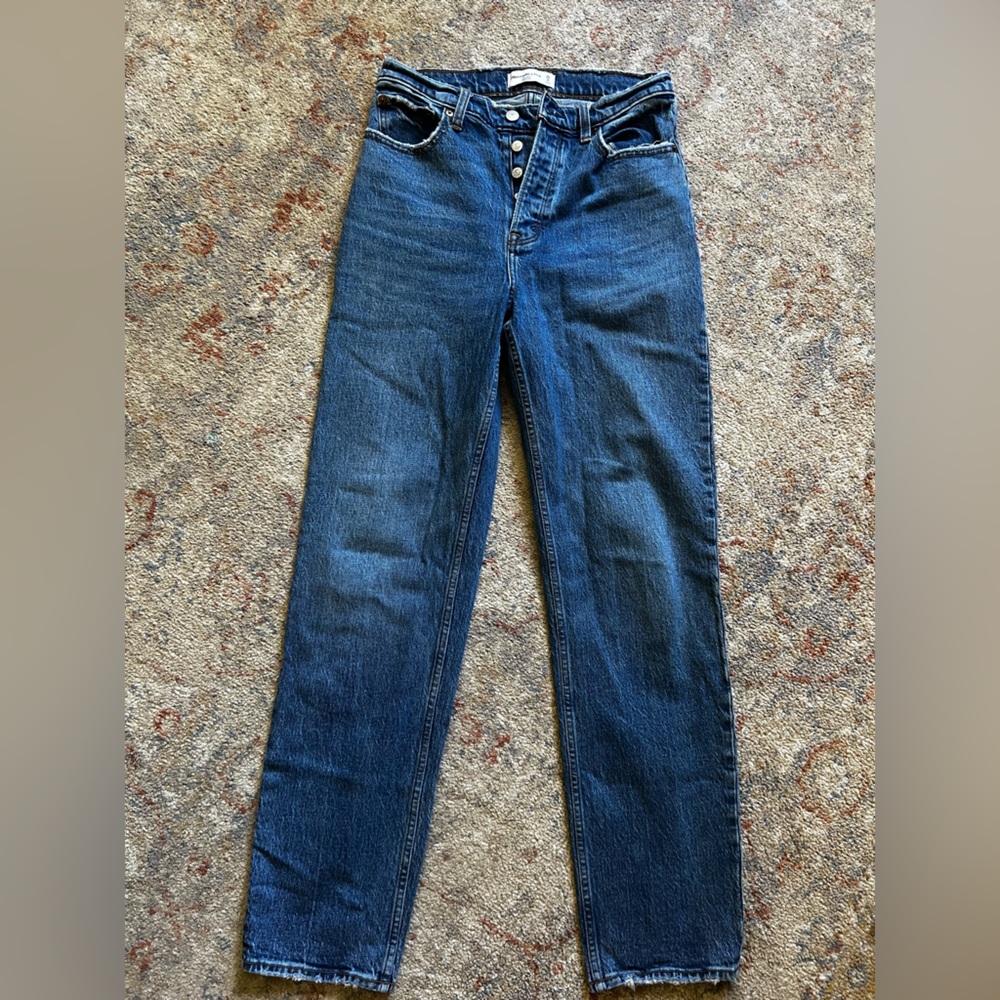 Abercrombie & Fitch The Dad High Rise Straight cut jeans